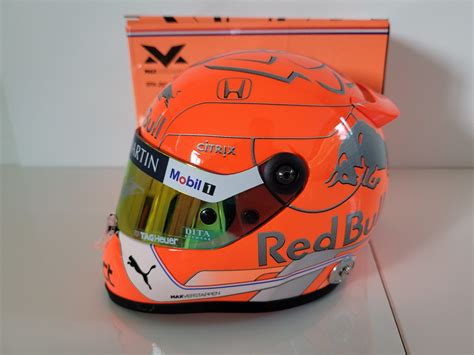 Max Verstappen signed helmet, 1/2 scale, Spa 2019, RedBull F1 ...