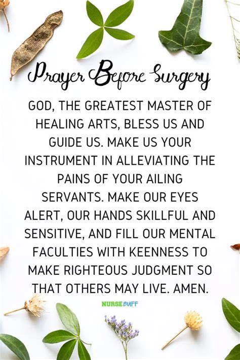 20 Short But Effective Prayers for Surgery - NurseBuff