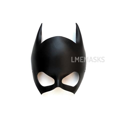 Batgirl Leather Mask Batwoman Catwoman Halloween Black