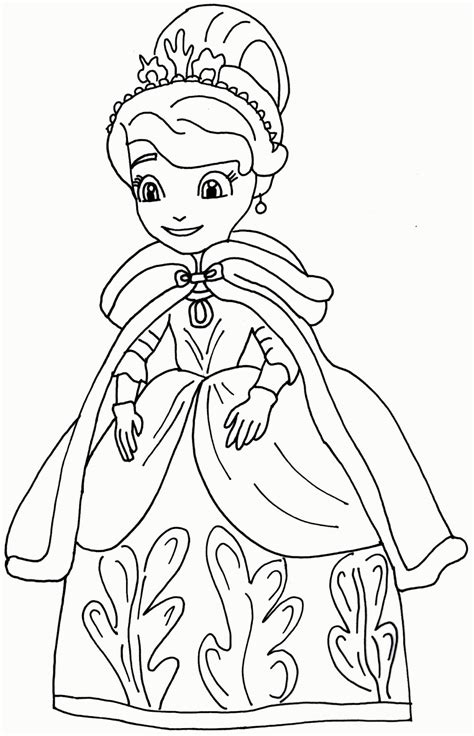 Sofia The First Coloring Pages - Coloring Home