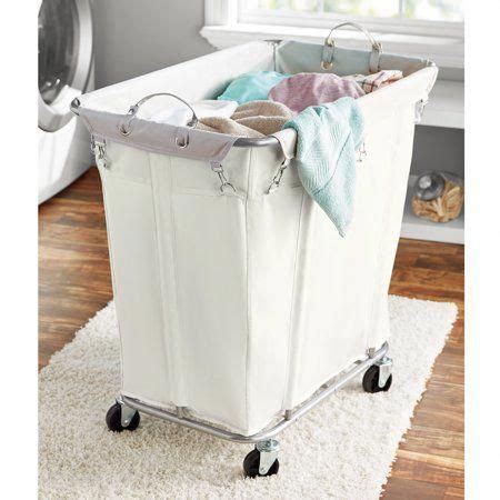 Mainstays Large Rolling Laundry Cart - Walmart.com in 2020 | Laundry room storage, Laundry room ...