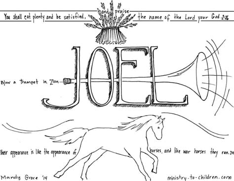 Joel Bible Coloring Page - Ministry-To-Children 66 Books of the Bible Coloring Pages, Joel