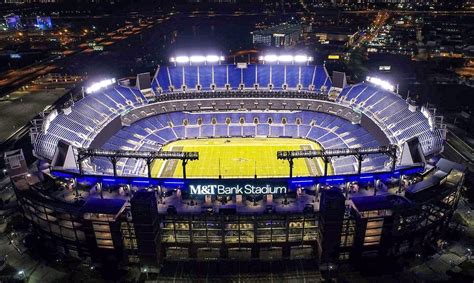 Late night drone shot of the stadium tonight : r/ravens