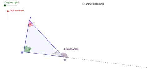 Exterior Angle of a Triangle – GeoGebra