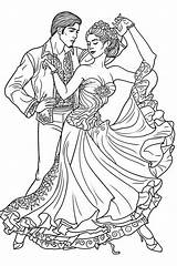 Premium Photo  A Couple dancing ballroom coloring Pages Generative Ai sketch template