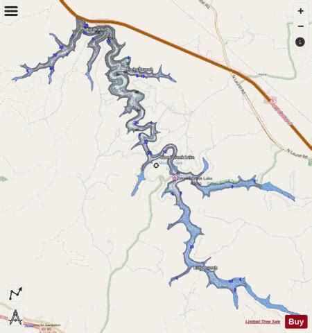 Wood Creek Lake Fishing Map | Nautical Charts App