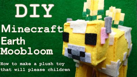 [Minecraft Earth]Moobloom - How to make a plush toy - DIY - YouTube