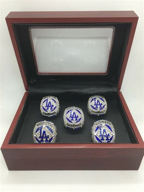 5 Sets Los Angeles Dodgers Ring Dodgers 2020 World Series Ring Set with ...