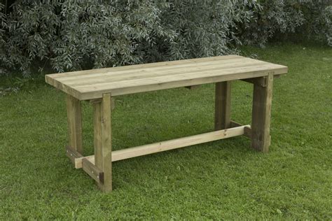 Robust And Sturdy Outdoor Garden FSC Wooden 1.8 m Refectory / Dining Table - Leisure Traders