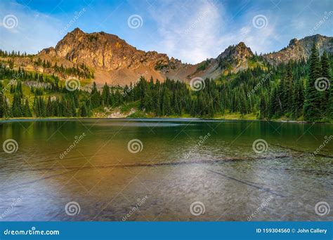 High Mountain Lakes Western United States Stock Photo - Image of clouds, water: 159304560