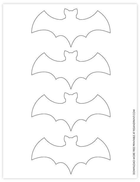 Free Printable Bat Template - DIY Halloween Decorations - Pjs and Paint