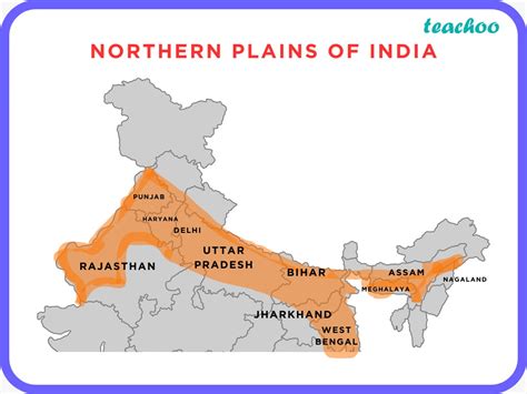 Give an Account of the Northern Plains of India