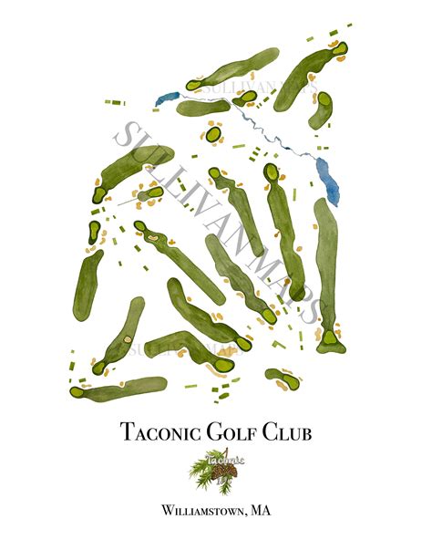 Custom Golf Course Map: Golf Course Painting, Custom Golf Course Layout ...