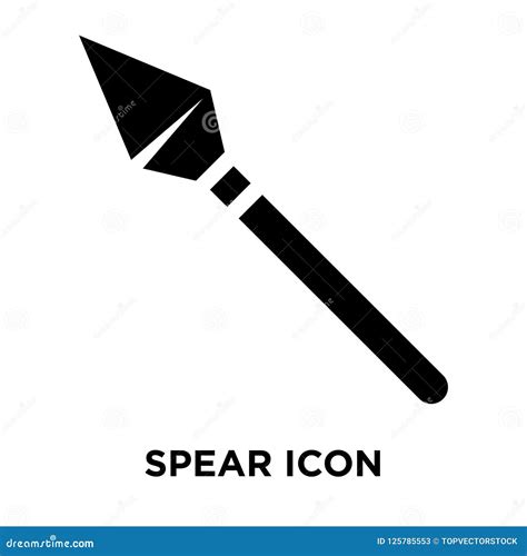 Spear Icon Vector Isolated on White Background, Logo Concept of Stock Vector - Illustration of ...