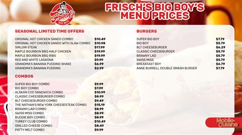 Frisch’s Big Boy Menu Prices + Deal of the Month (2024)