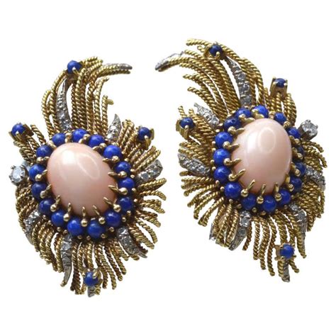 1950s Vintage Earrings For Sale at 1stDibs