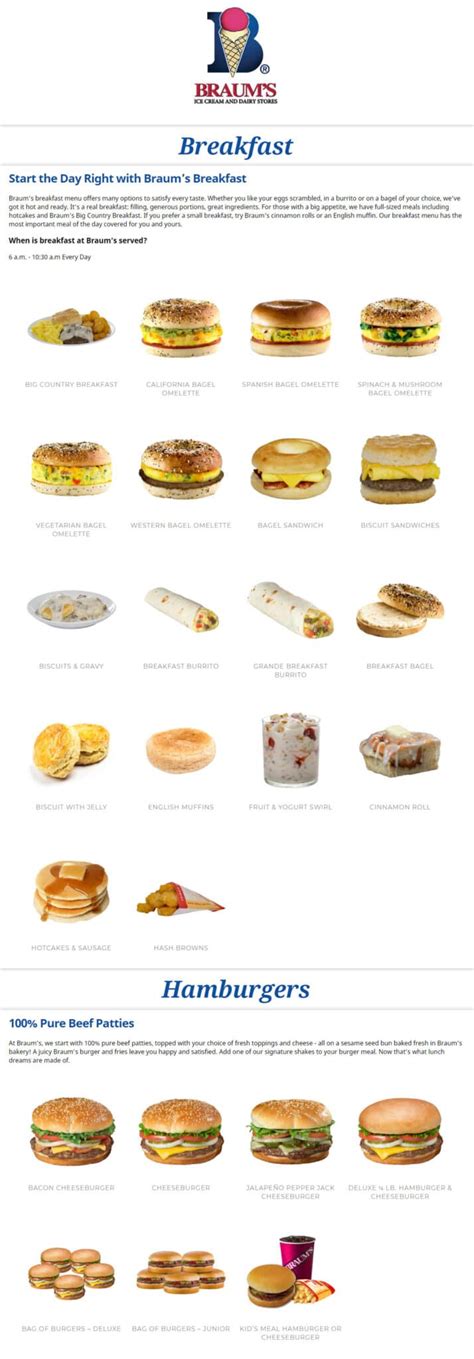 Braums Breakfast Menu Nutrition | Besto Blog