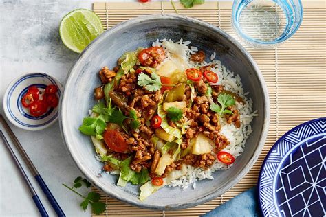 Sweet and sour pork mince stir-fry