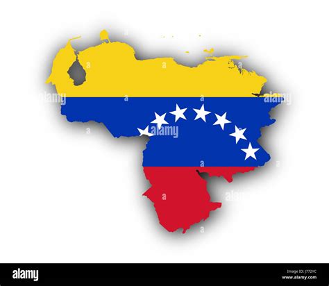 Map and flag of Venezuela Stock Photo - Alamy