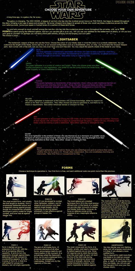 Star Wars Lightsaber Forms