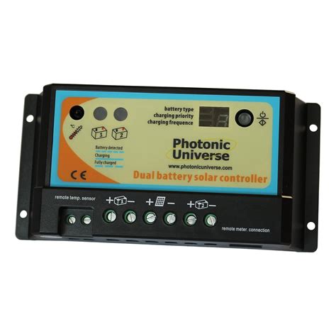 Photonic Universe 10A dual battery solar charge: Amazon.co.uk: Electronics