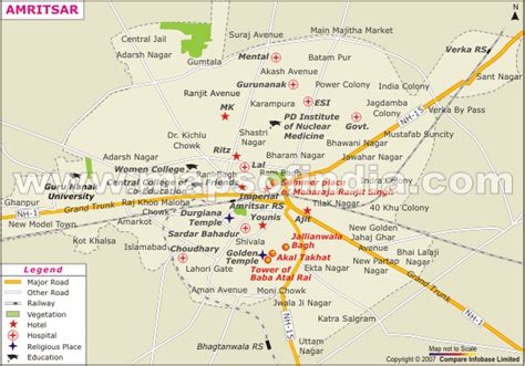 Amritsar Map - India