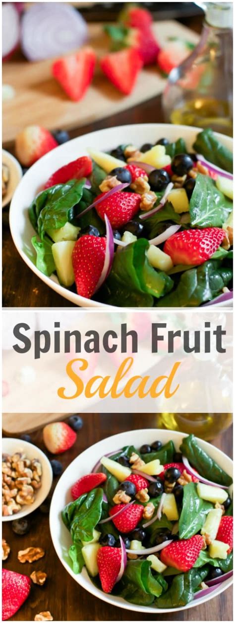 Spinach Fruit Salad Recipe - Primavera Kitchen