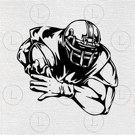 American Football Svg-football Player Vector Graphics-football - Etsy