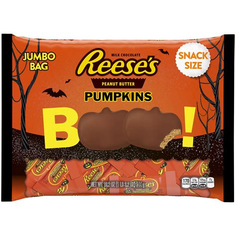 Reese's, Halloween Peanut Butter and Chocolate Pumpkins Candy, 19.2 Oz - Walmart.com