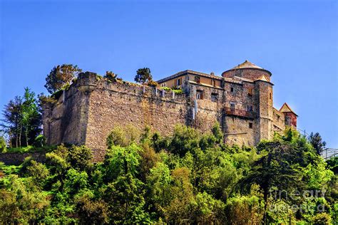 Castel Brown ancient castle hill Portofino Genoa Liguria Italy ...