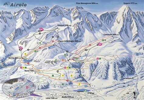 Airolo Piste Map / Trail Map