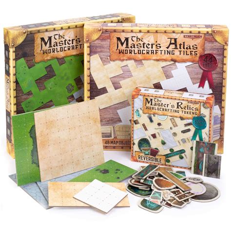 Buy The Master's Atlas Grid Tiles|Reversible Dry Wet Erase Battle |RPG op Grid| All s - 88 Tiles ...