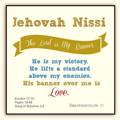 Jehovah Nissi – The Lord My Banner – Laced With Grace – Christian Devotions