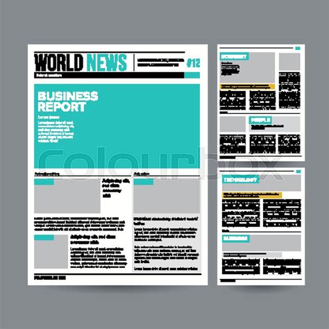 Newspaper Layout Design Templates