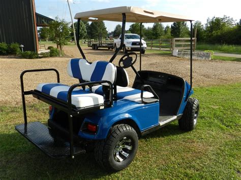 Blue 2-Tone EZGo TXT w/ 2012 Batteries Golf Cart For Sale ...