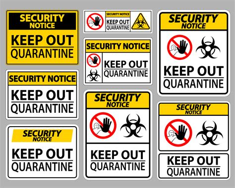 Printable Quarantine Signage