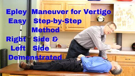 Epley Maneuver for Vertigo: EZ Step-by-Step (Right vs. Left Side) BPPV (With images) | Epley ...
