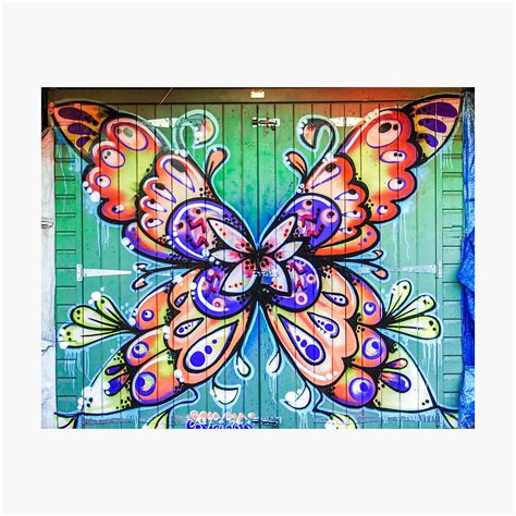 "Butterfly Graffiti" Photographic Print by MMPhotographyUK | Redbubble