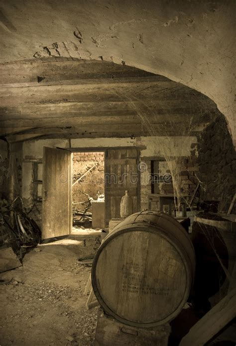 Old Abandoned Wine Cellar stock image. Image of underground - 16780641