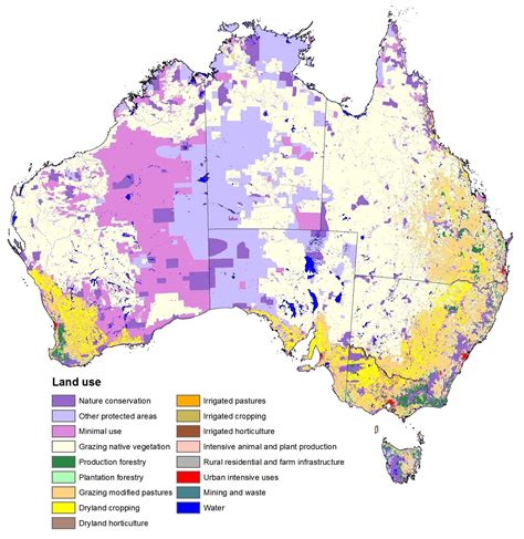 Australian Land Use - Few people. Lots of space. | Australia map ...