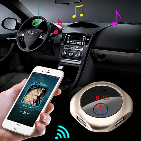 Wireless Bluetooth Audio Car Kit Car Handsfree MP3 Music Player FM ...