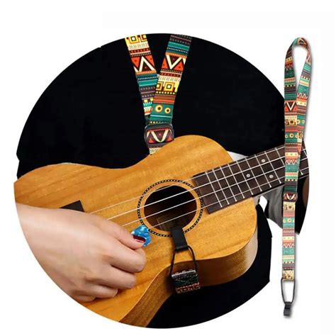 Adjustable Nylon Colorful Vivid Printing Style Ukulele Strap Belt Sling With Hook Ukulele Guitar ...