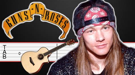 This I love - Guns N' Roses Guitar Tabs, Guitar Tutorial, Guitar Lesson - YouTube