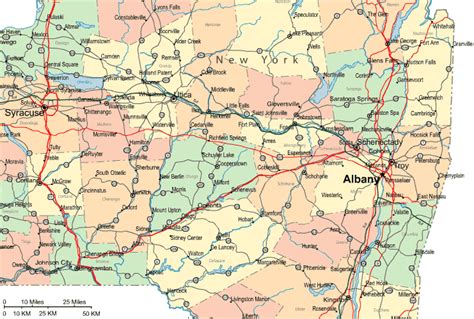 Regional Map of Eastern New York