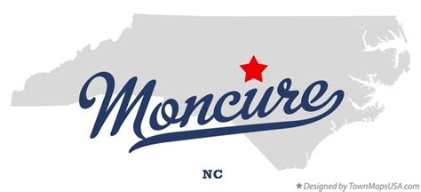 Map of Moncure, NC, North Carolina