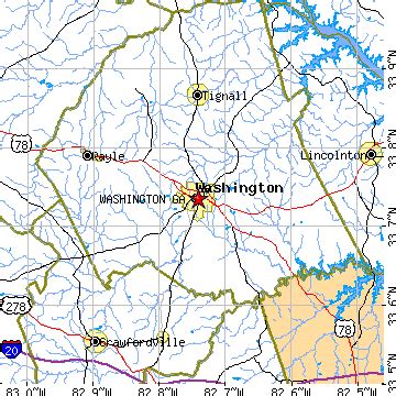 Washington, Georgia (GA) ~ population data, races, housing & economy