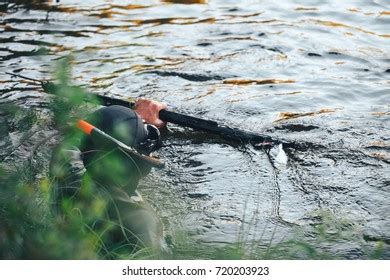 Hunter Fisherman Wet Suit Speargun Hunting Stock Photo (Edit Now) 720203923