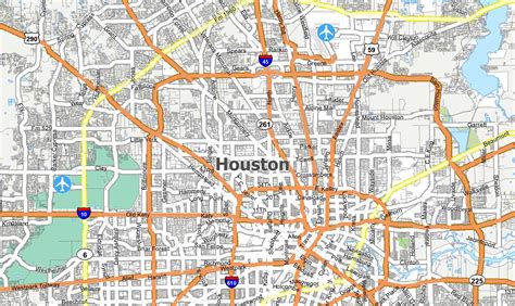 Map of Houston, Texas - GIS Geography