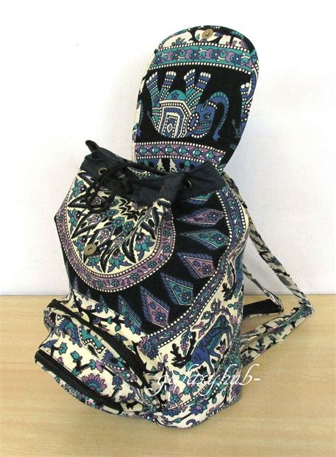 Backpack Indian Deer Mandala Cotton Unisex Backpack Bag With Adjustable ...