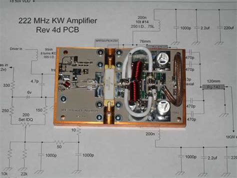 1 KW 222 MHz LDMOS Amplifier